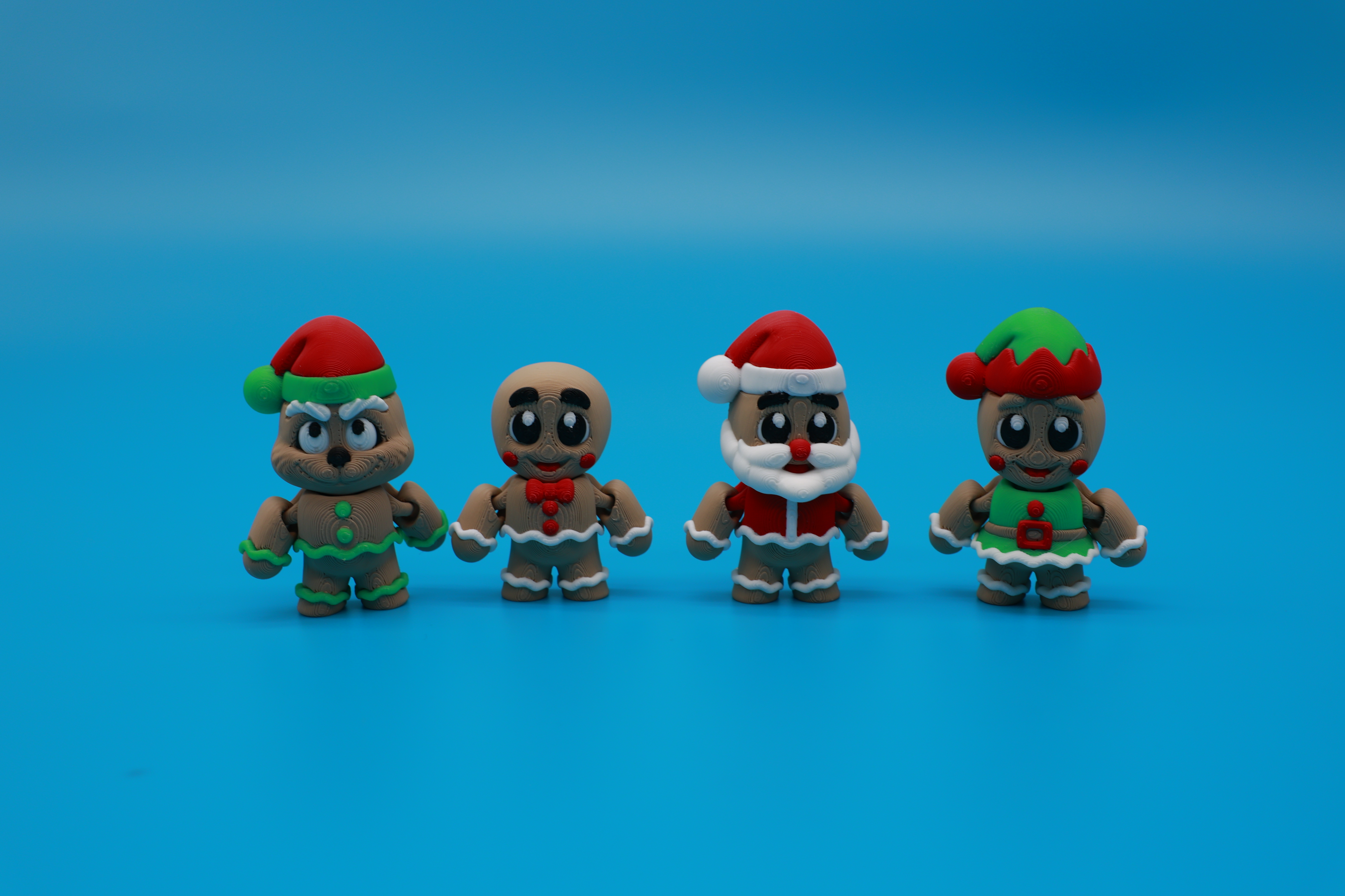 Gingerbread characters lineup
